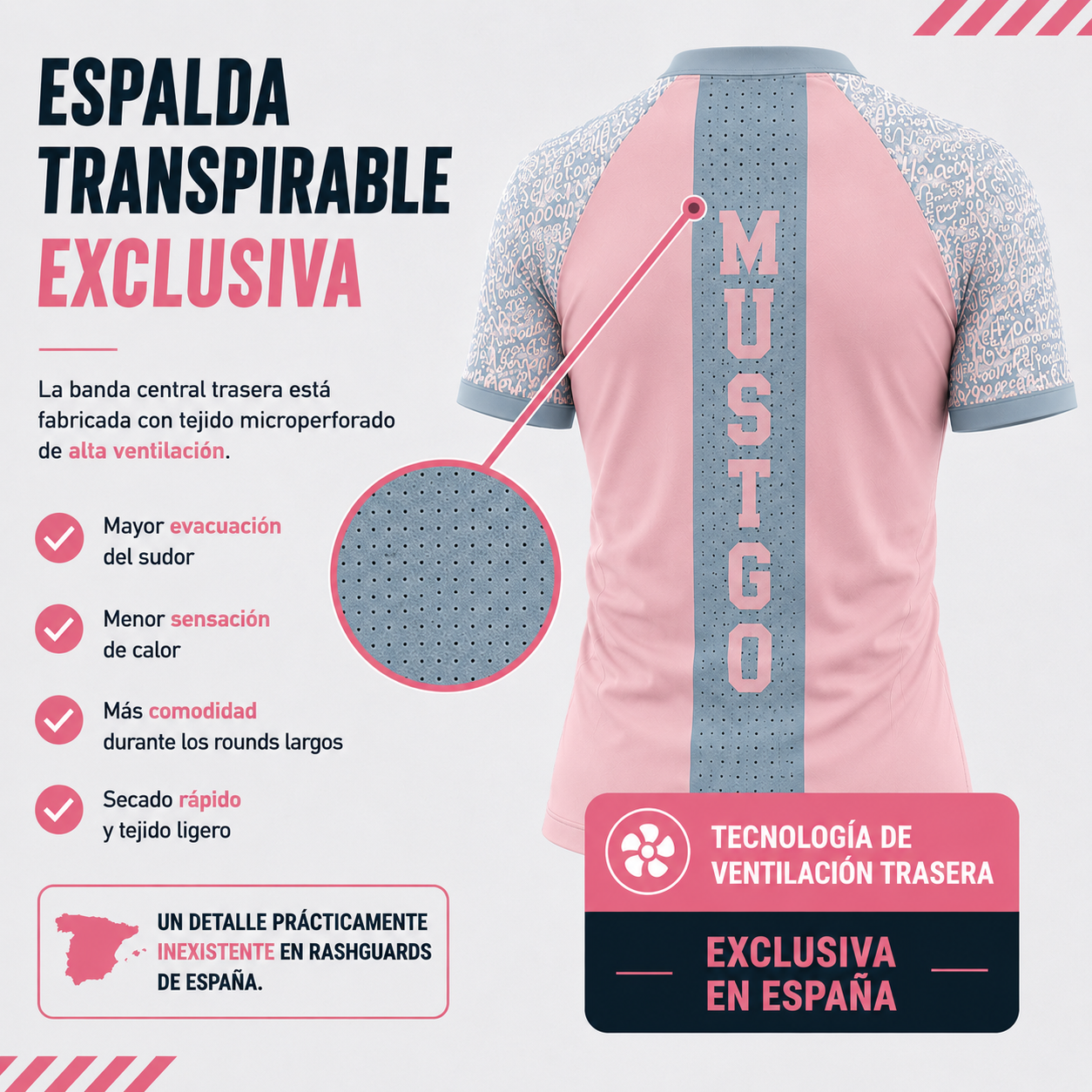 Conjunto salmón masculino