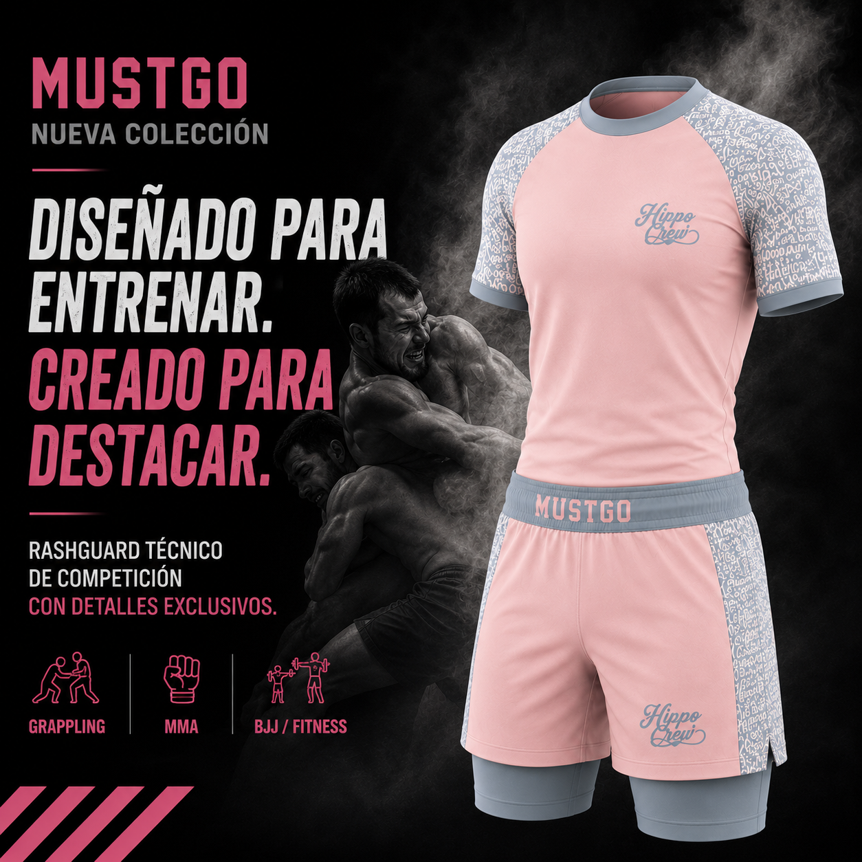 Conjunto salmón masculino