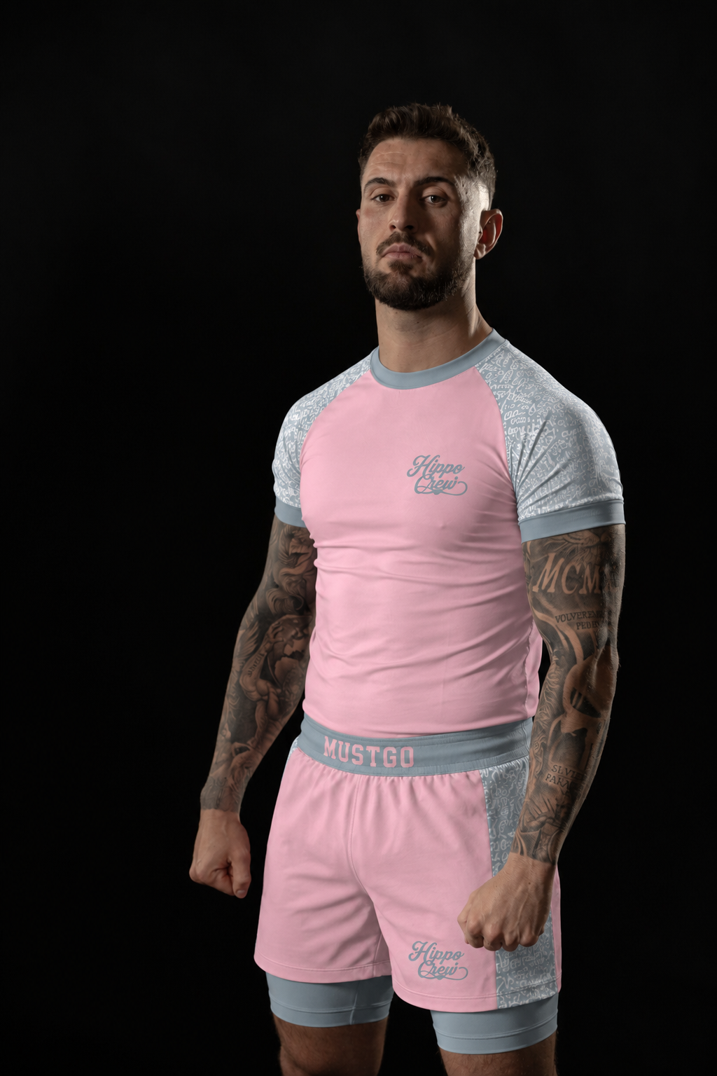 Conjunto salmón masculino